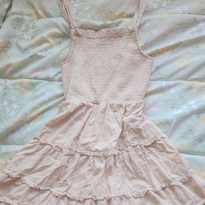 wild fable ruffled linen mini dress